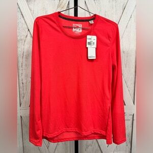 Adidas Red Long Sleeve Hoodie